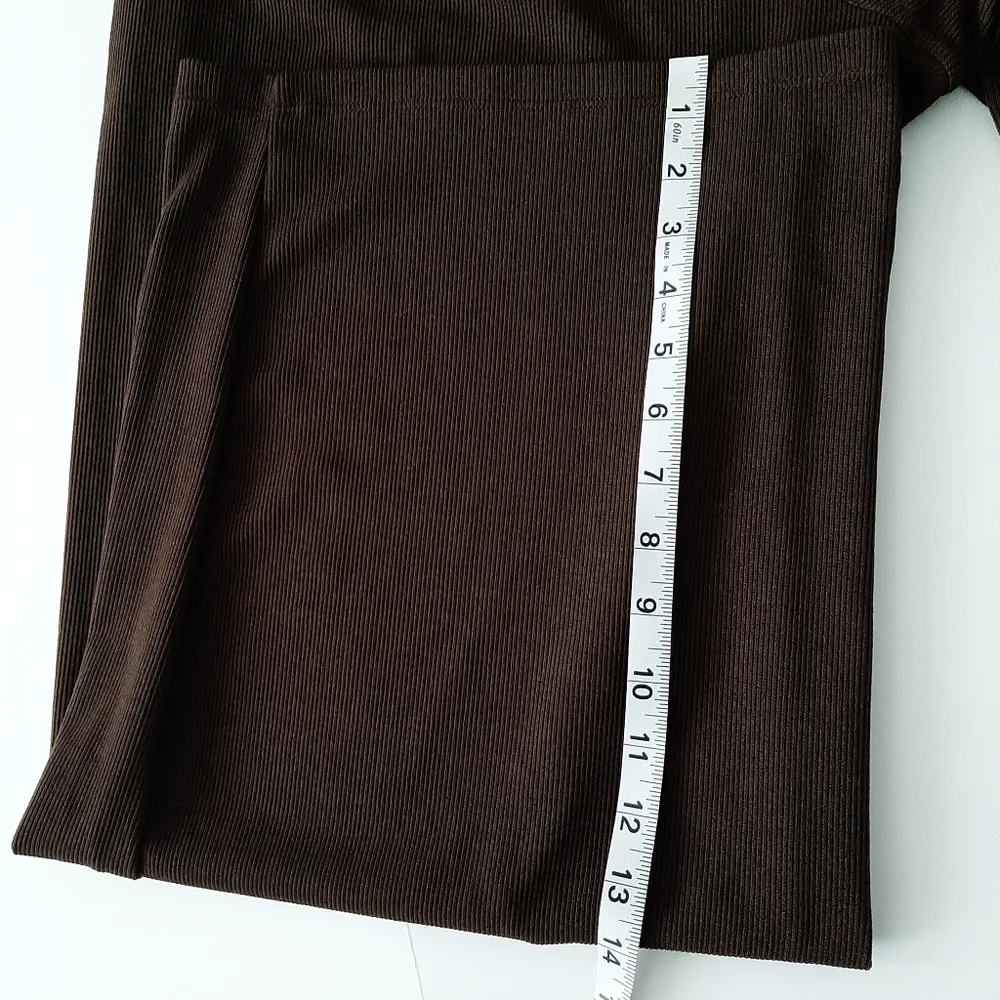 Halara Dark Brown Wide Leg Comfort Pants Size Medium